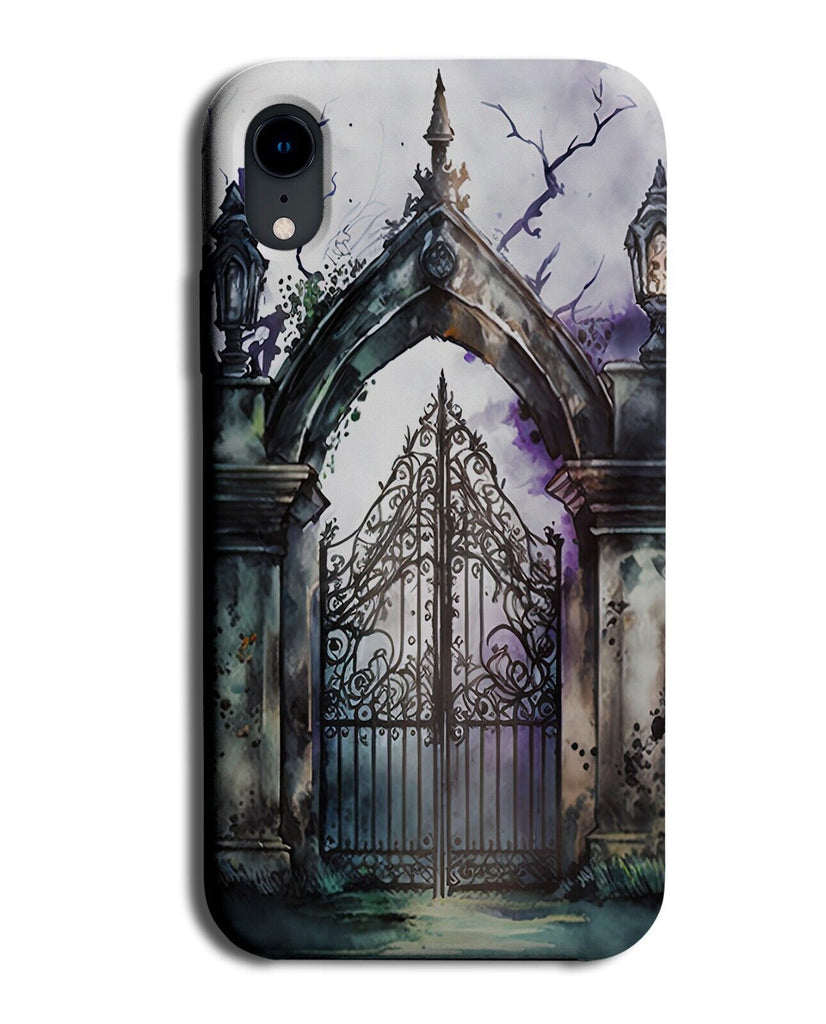 Creepy Graveyard Gates Phone Case Cover Gate Grave Yard Graves Halloween AS71