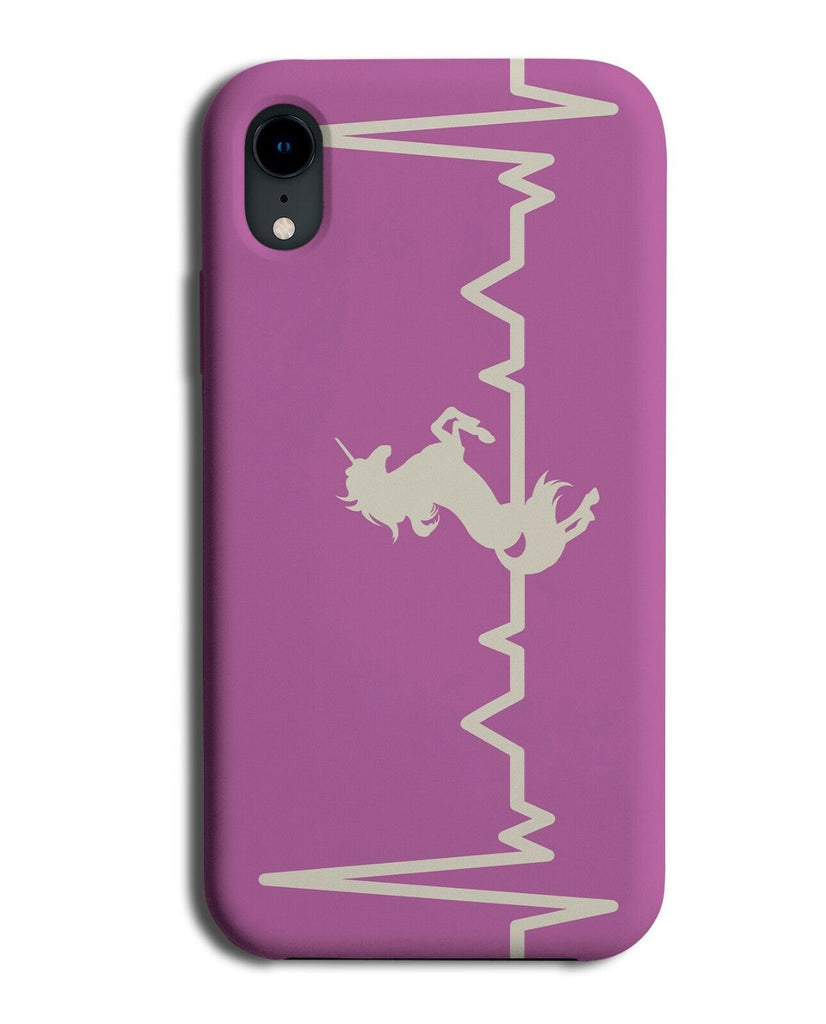 Unicorn Heartbeat Pulse Line Phone Case Cover Heart Beat Unicorn Lover K350