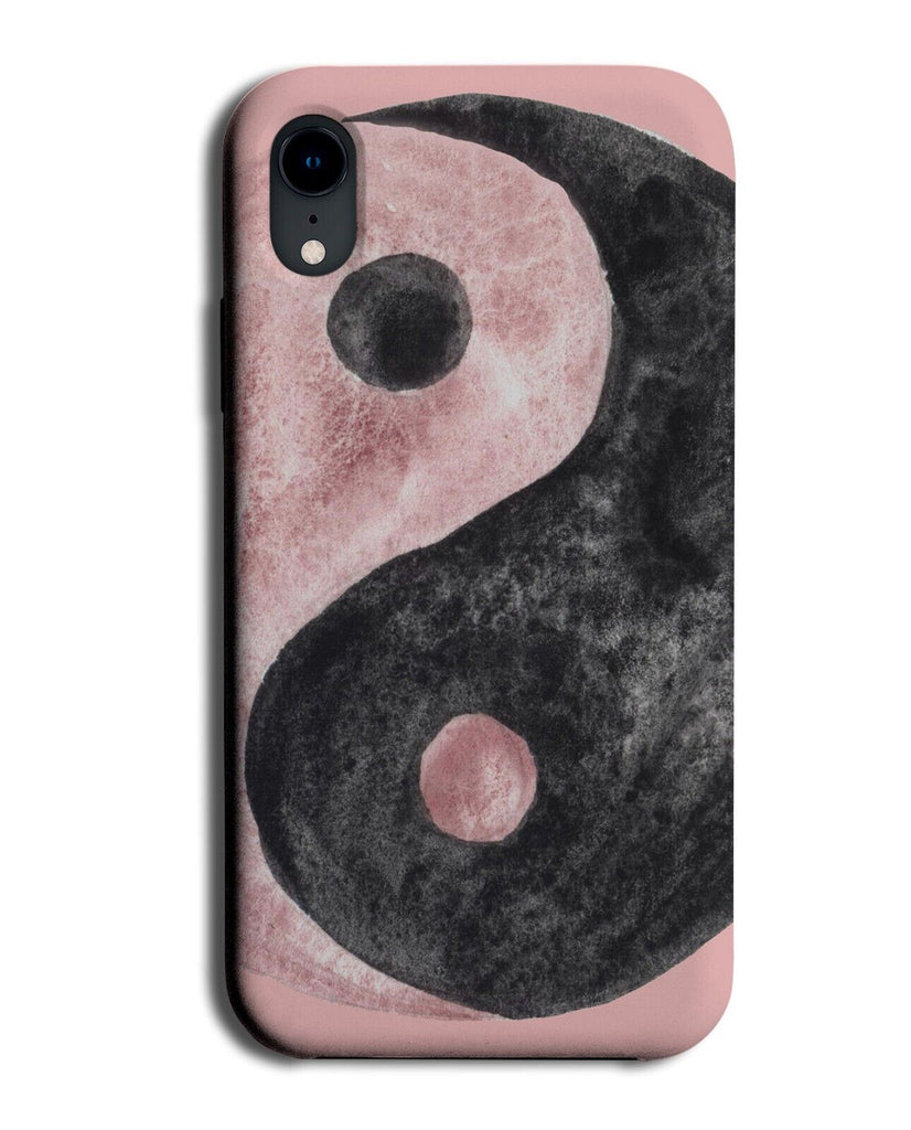 Black and Pink Yin Yan Symbol Phone Case Cover Peace Japanese Design Peace Q898A