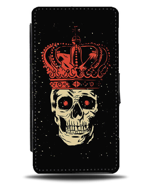 Halloween King Flip Wallet Case Horror Crown Skull Royalty Mr Winner N524