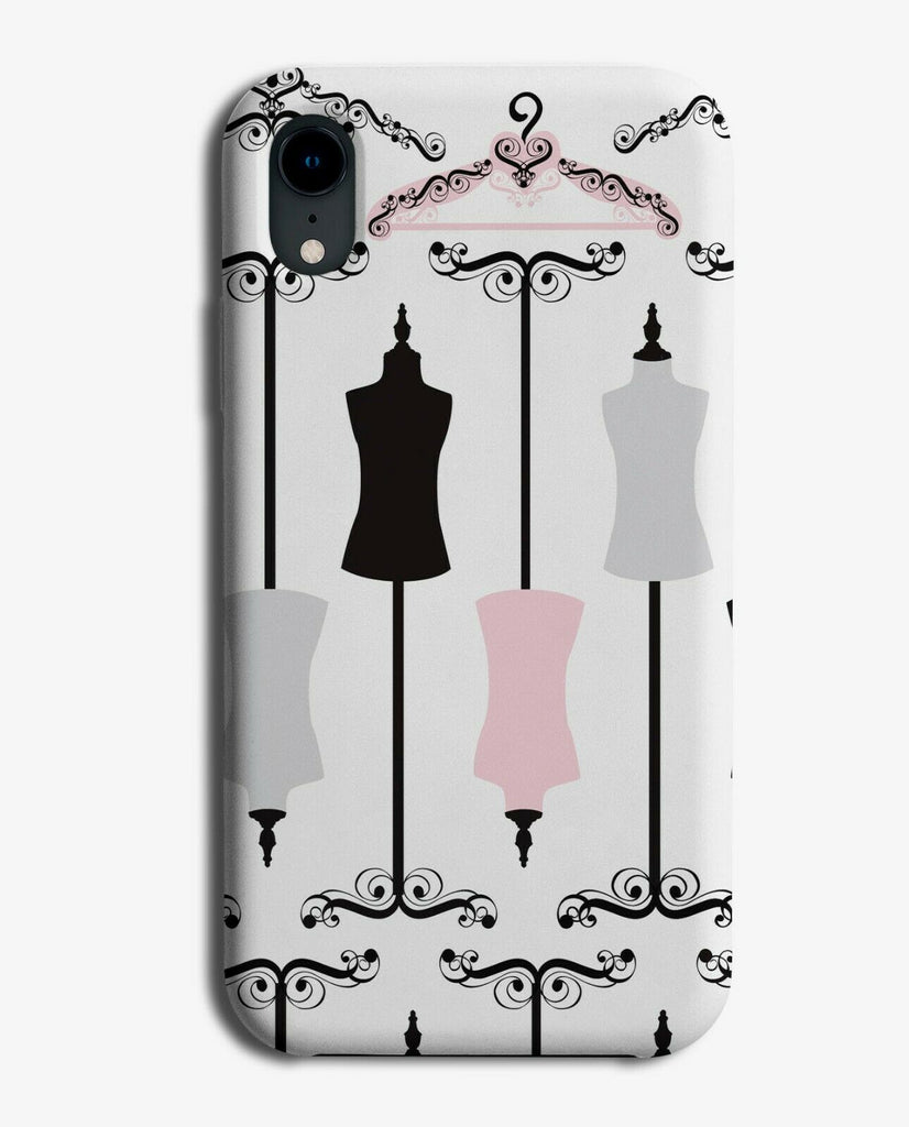 Fashion Designer Phone Case Cover Tailor Seamstress Stand Body Hanger E856