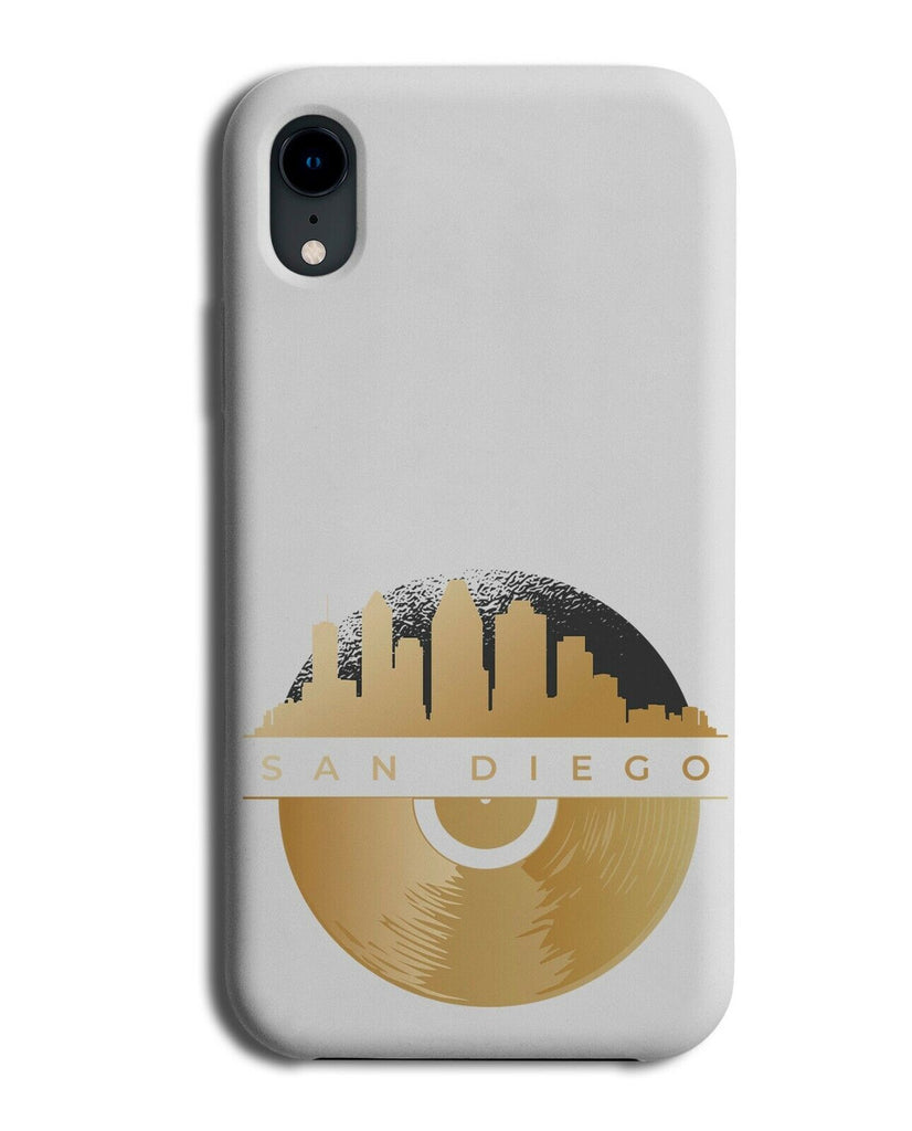 San Diego California Golden Record Phone Case Cover Gold Vinyl Disc Vinyls K444