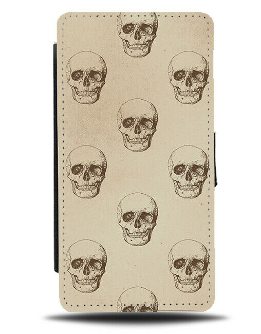 Eyepatch Skull Pattern Flip Wallet Case Design Vintage Rustic Print Pirate G077