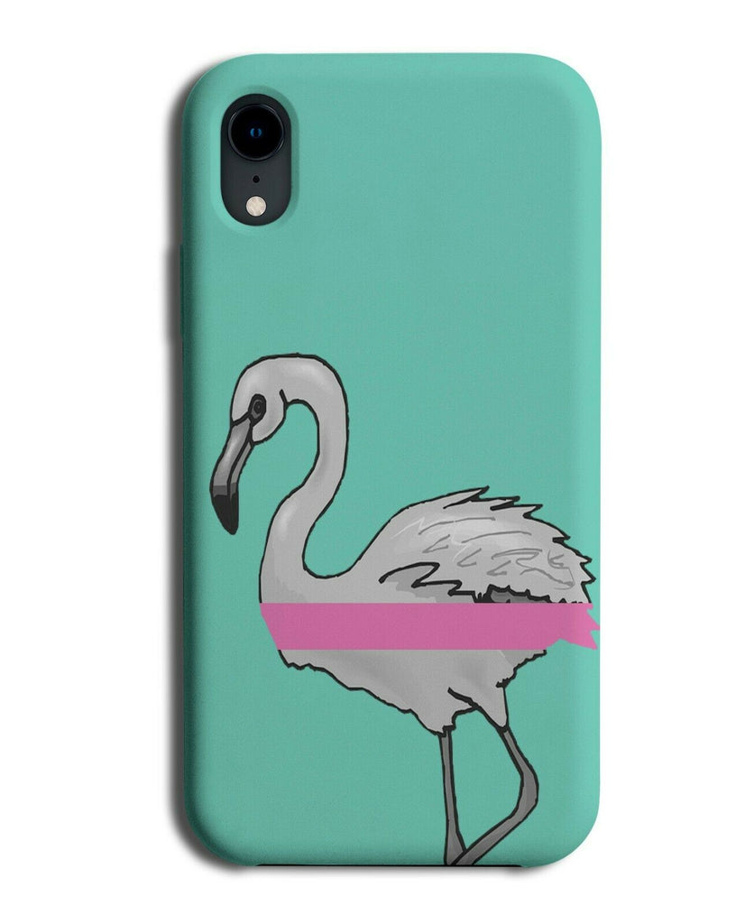 Retro Pink Flamingo Phone Case Cover Flamingos Legs Grey Mint Green A239