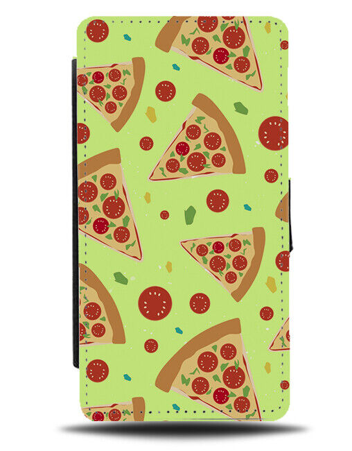 Pizza Slices Pattern Flip Wallet Case Pizzas Slice Design Present Lover E619