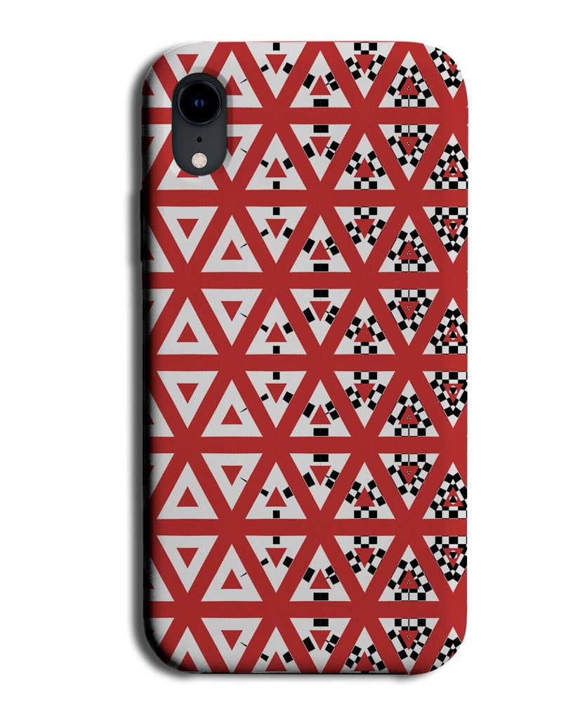 Red and White Unique Novelty Pattern Phone Case Cover Weird Unusual Style CL42
