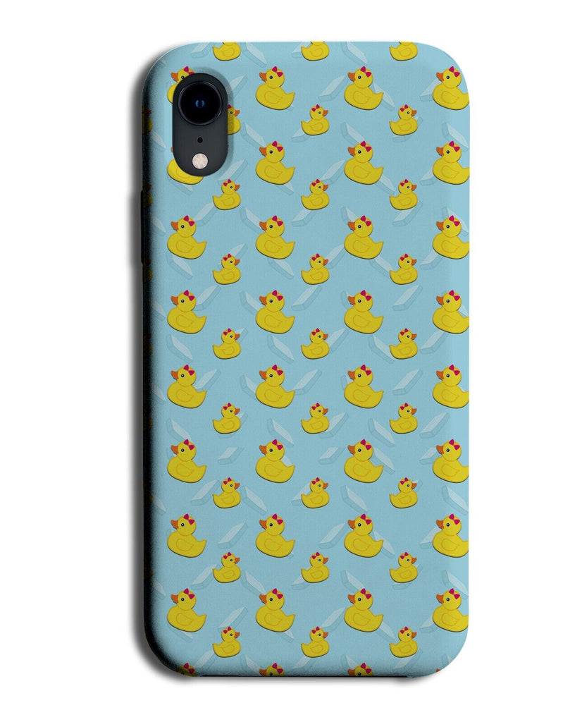 Rubber Duck In The Bath Pattern Phone Case Cover Ducks Yellow Blue Classic CM82