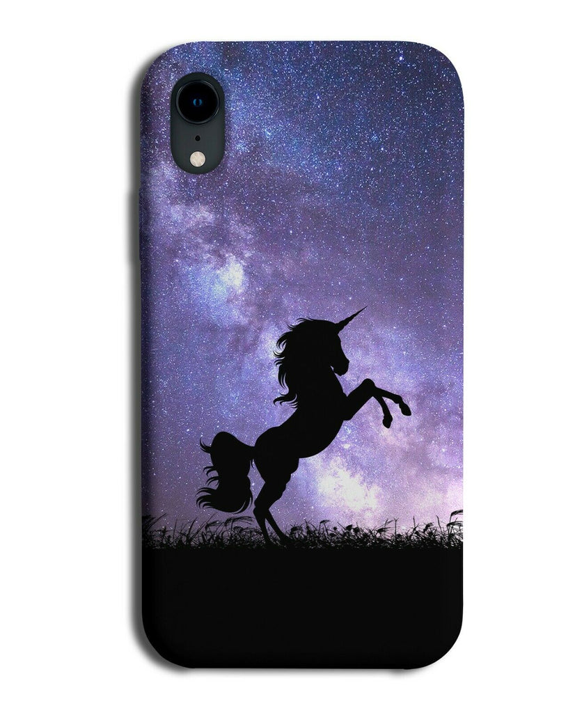 Unicorn Silhouette Phone Case Cover Unicorns Galaxy Moon Universe i227