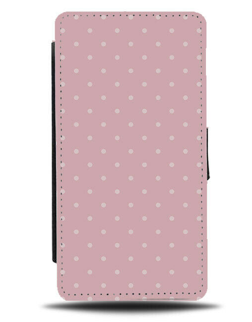 Baby Pink Polka Dot Flip Wallet Case Dots Spotty Dotty Doty Spot Print F041