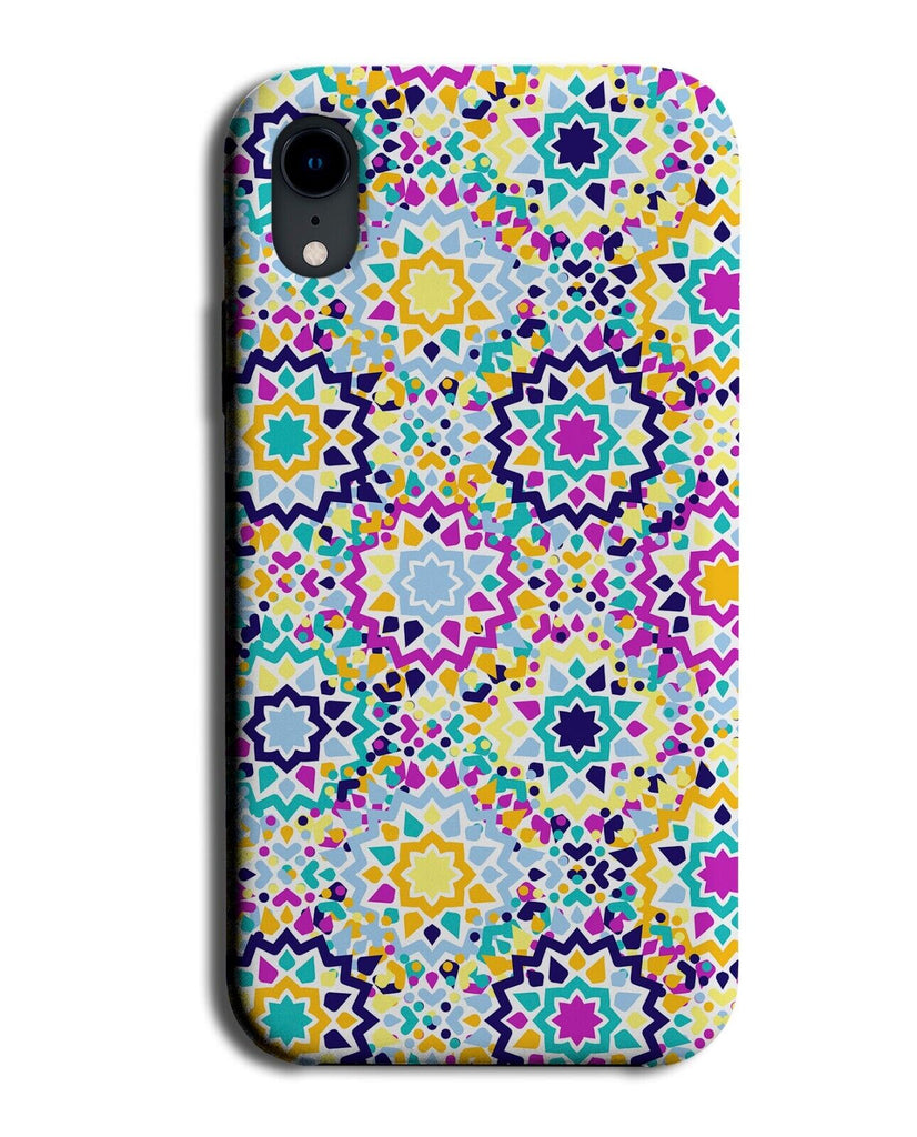 Colourful Mosaic Phone Case Cover Bohemian Style Print Shapes Tile Morocco AB35