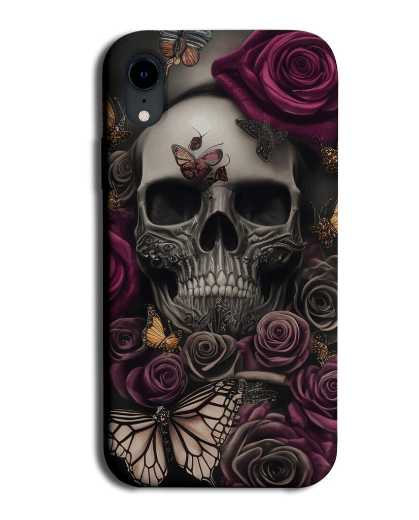 Gothic Floral Skull Phone Case Cover Grunge Goth Roses Flowers Punk Rock CX44