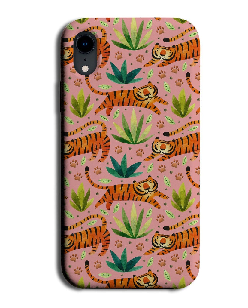 Pink Little Girls Tiger Pattern Phone Case Cover Tigers Animals Girl Kids CS39