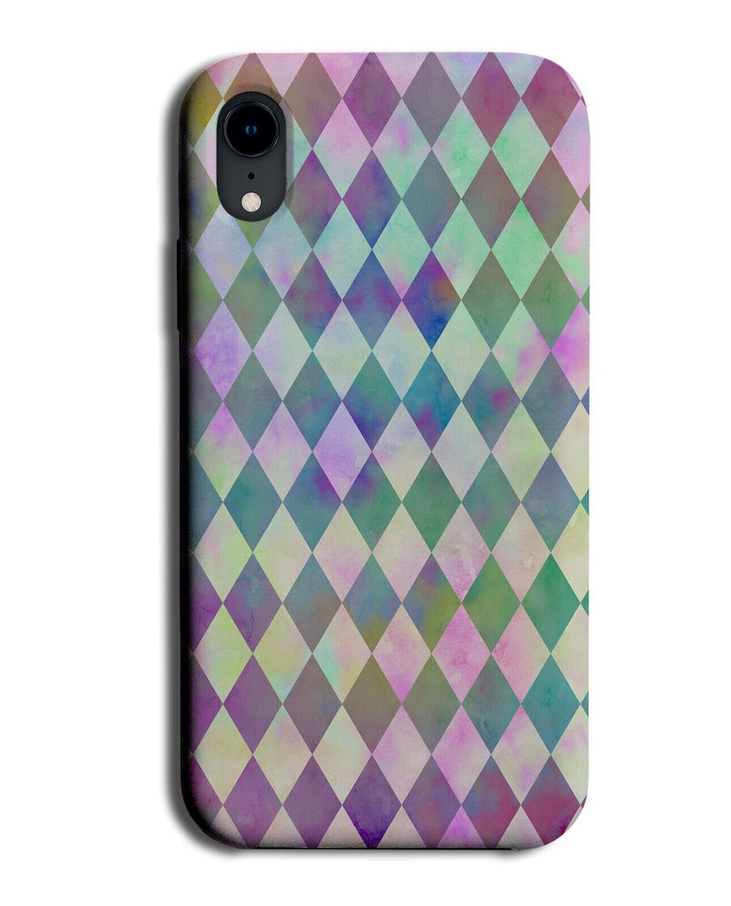 Pastel Diamond Chequered Phone Case Cover Chequers Squares Diamonds Shapes DB56
