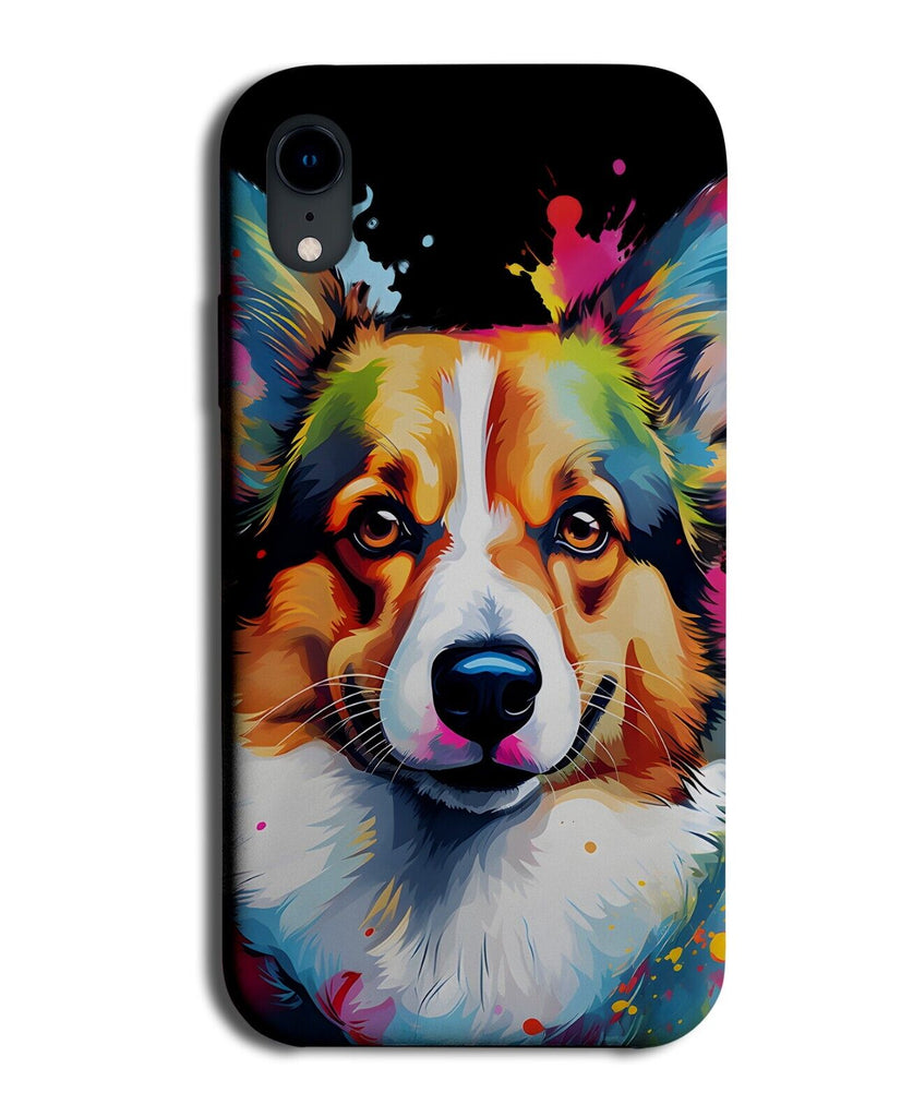 Colourful Corgi Artwork Phone Case Cover Pop Art Corgis Graffiti Dogs Face CZ77