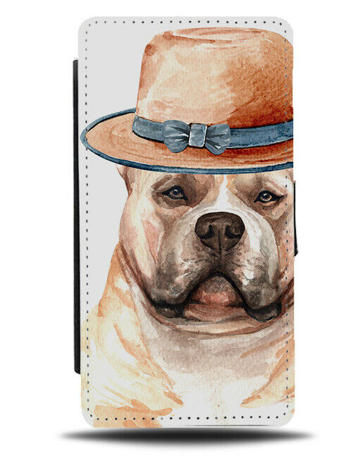 Staffordshire Bull Terrier Flip Wallet Phone Case Dog Western Pet Fashion K646