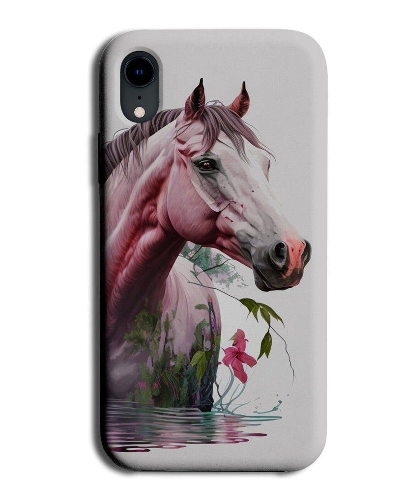 Magical Horse Picture Phone Case Cover Horses Majestic River Swimming Lake AW64