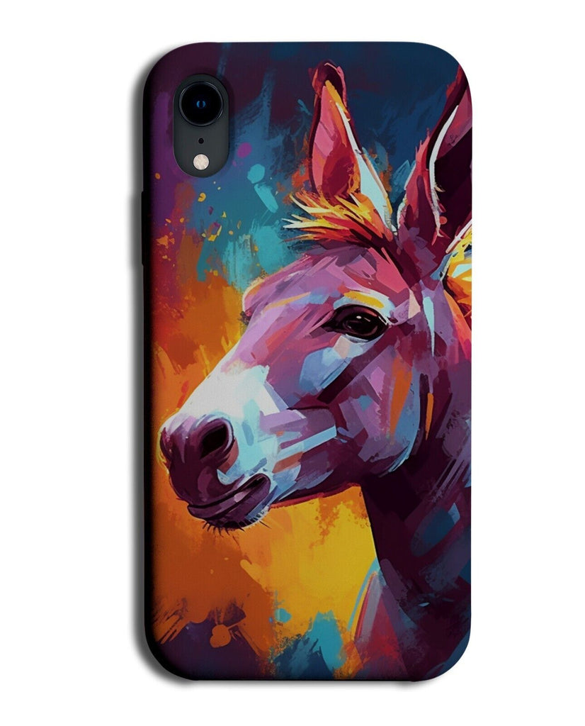 Multicoloured Donkey Painting Print Phone Case Cover Donkeys Donkee Mule CZ74
