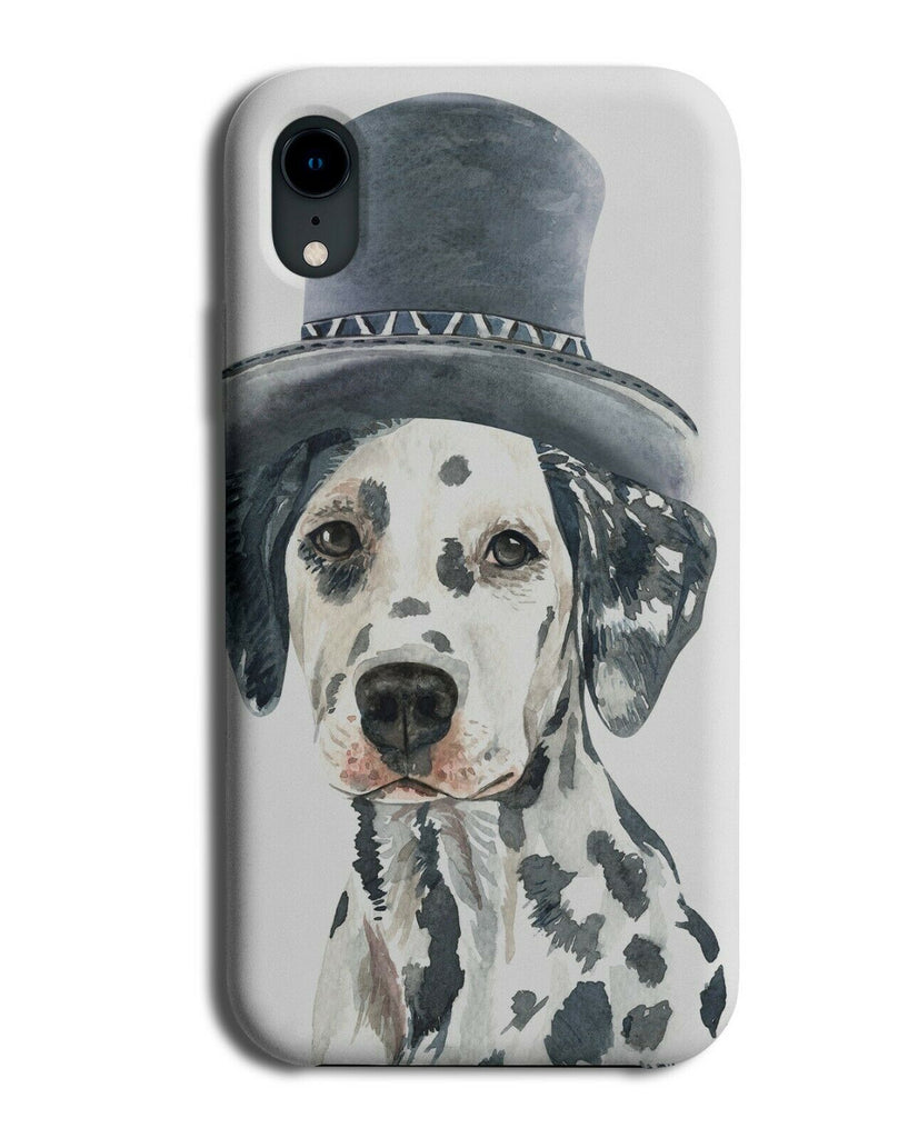 Dalmatian Top Hat Funny Phone Case Cover Tophat Retro Dalmatians Picture K528
