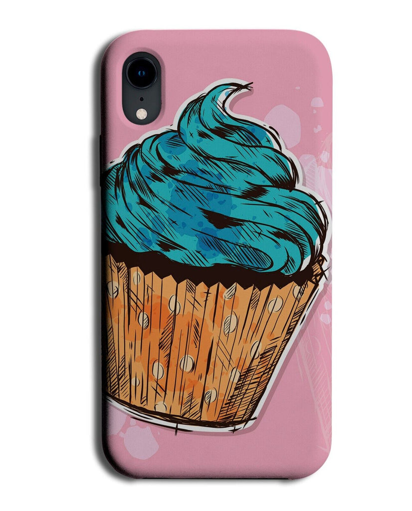 Grunge Blue Cupcake Phone Case Cover Cupcakes Cup Cake Grungy Gothic Goth P630