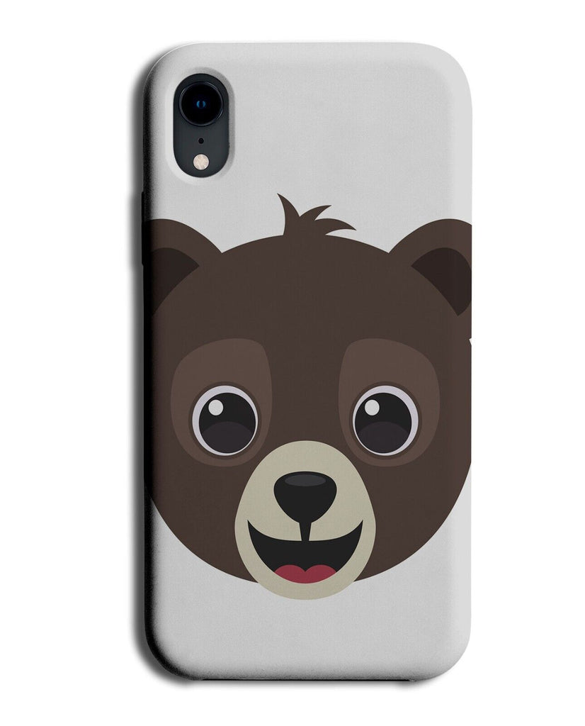 Boy Brown Bear Cartoon Phone Case Cover Children's Boys Mens Manly Happy Q752B