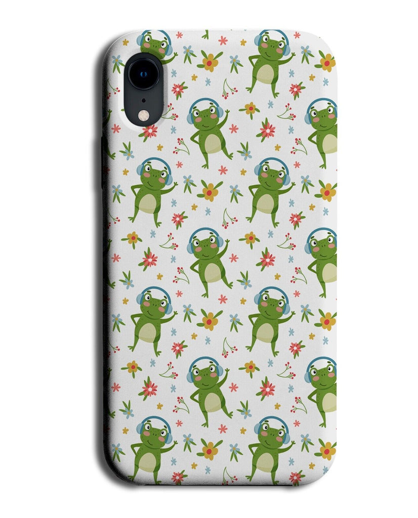Silent Disco Frog Party Phone Case Cover Frogs In Headphones Rave Ravers AP65