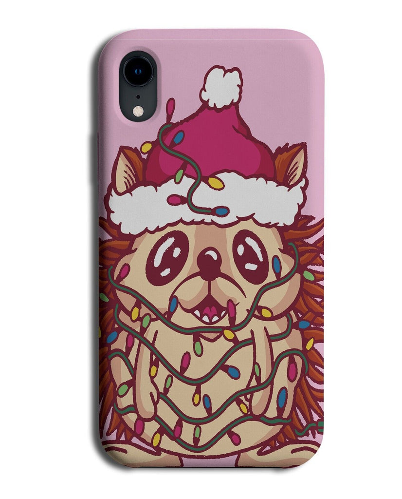 Hedgehog Tangled In Christmas Lights Phone Case Cover Light Hedgehogs Hog N756