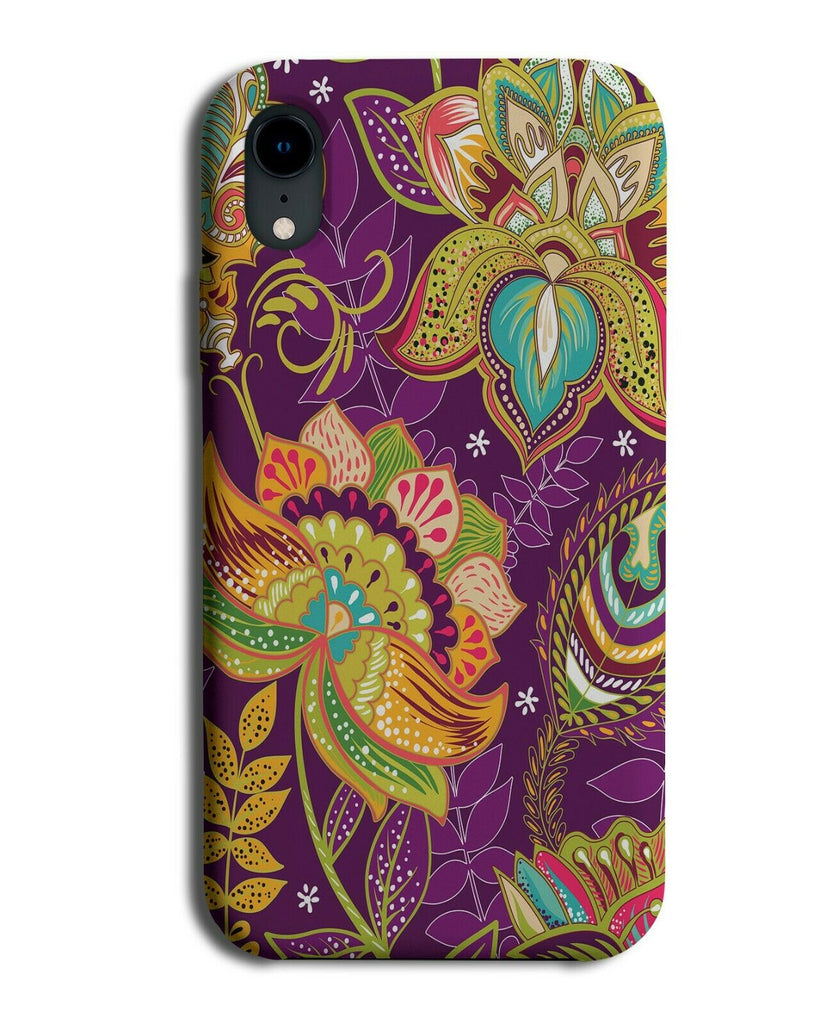 Flower Painting Phone Case Cover Colourful Multicolour Flower Floral Shapes G644