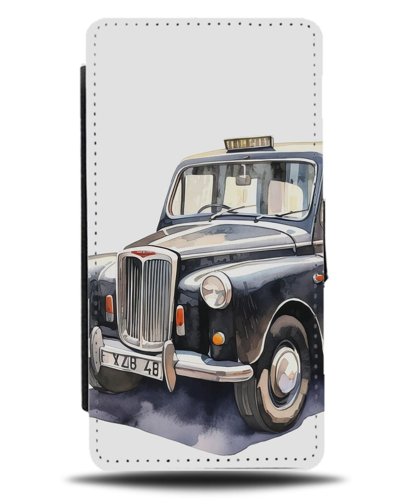 London Taxi Driver Flip Wallet Case Driver Passing The Knowledge Gift Black DC23