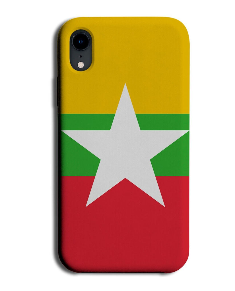Myanmar Flag Phone Case Cover Colours Star Stars Myan Mar Gift Present BQ77