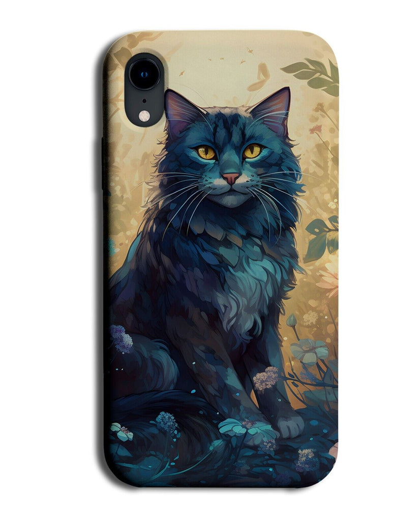 Black Long Haired Cat Phone Case Cover Cats Cartoon Bombay Pet Beautiful BZ61