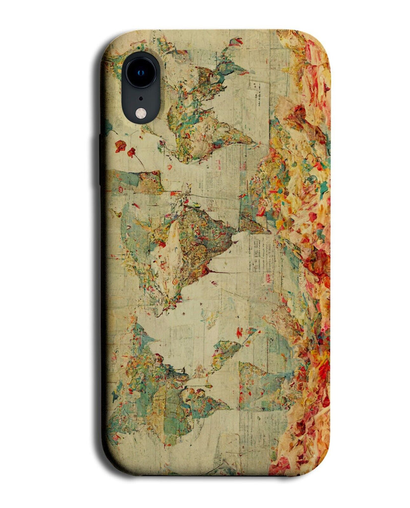 Vintage World Map Phone Case Cover Nautical World Traveller Retro Style DH69