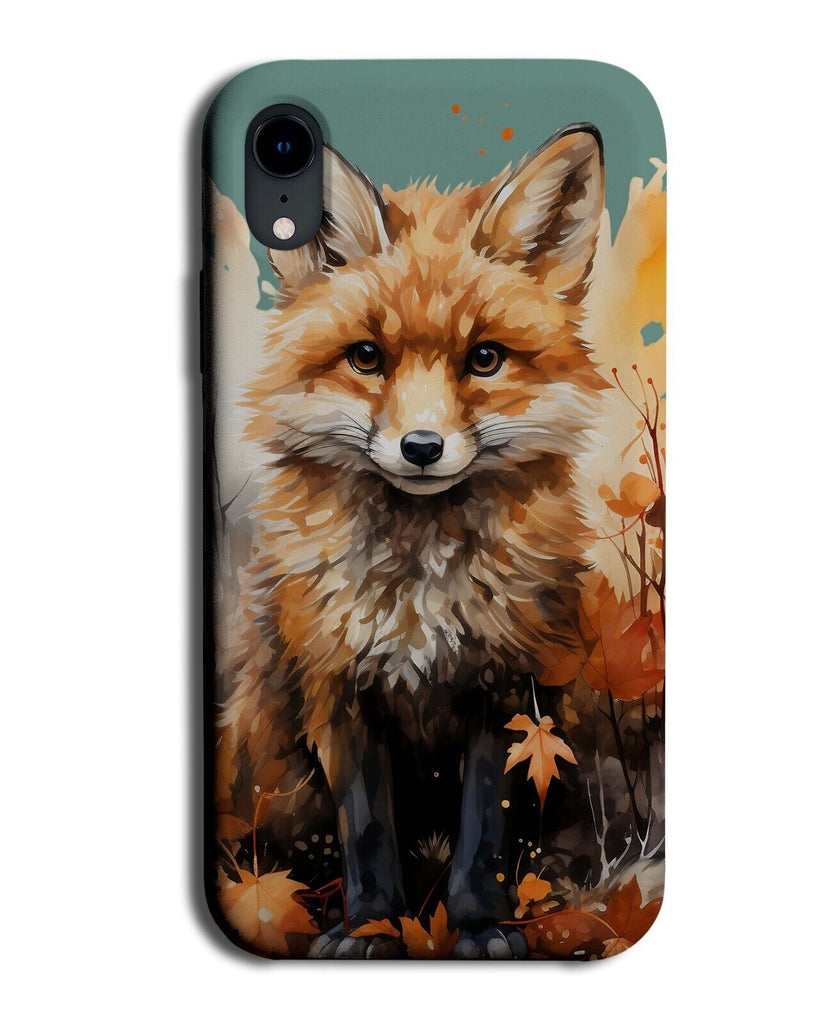 Red Fox Watercolour Phone Case Cover Foxes Face Cute Sweet Picture Animal CY85