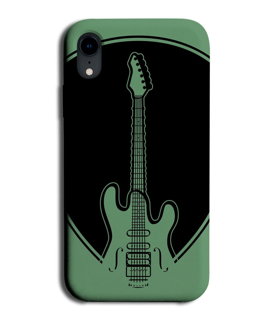 Green and Black Bass Guitar Phone Case Cover Guitarist Player Band Bassist Q512