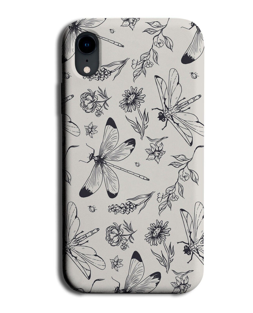 Dragonfly Pattern Phone Case Cover Dragonflys Dragonflies Dragon Fly Doodle P687