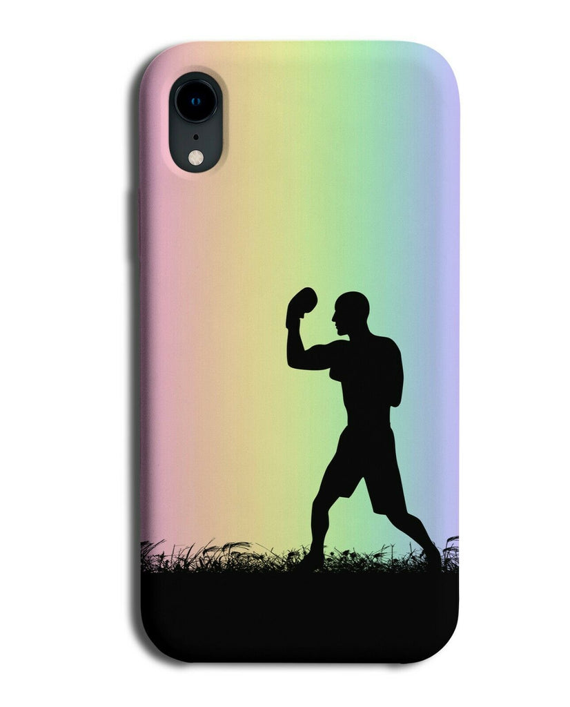 Boxing Phone Case Cover Boxer Gloves Fighter Gift Colourful Rainbow i649