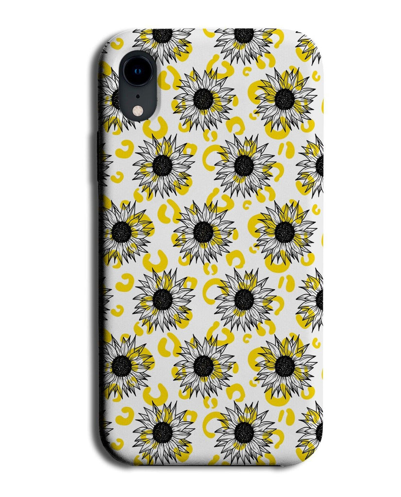 Sunflower Summer Pattern Phone Case Cover Print Flowers Sketch Artwork Sun AC13