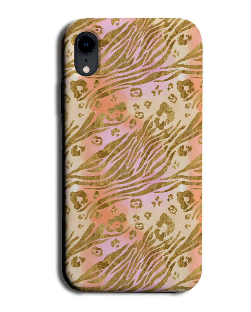 Pale Pastel Coloured Animal Print Phone Case Cover Yellow Pink Leopard Zoo AC03