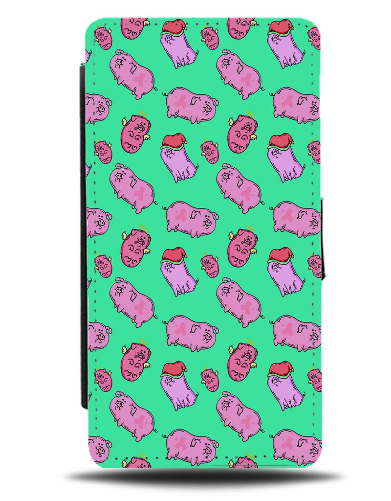 Green Pink Guinea Pigs Flip Wallet Case Pig Guineapig Pet Hamster Hamsters CX22
