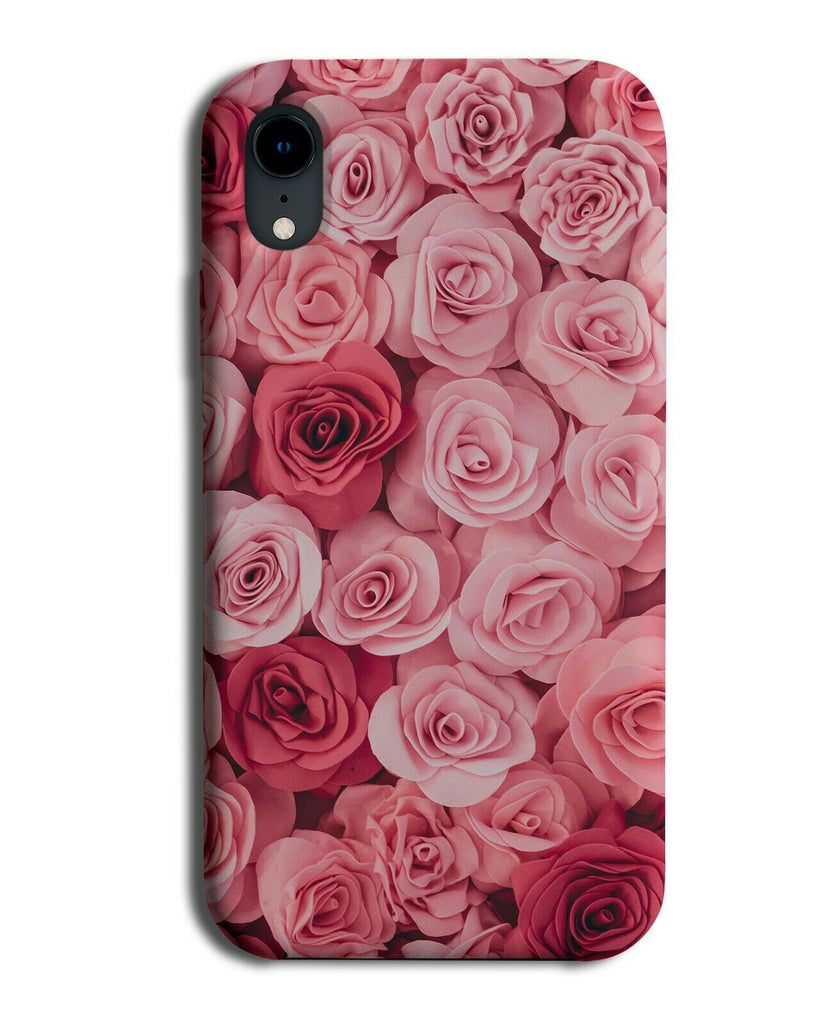 Romantic Roses Pattern Phone Case Cover Rose Pink Girly Girls Flowers A426