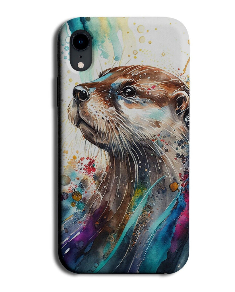 Colourful Seaotter Watercolour Artwork Phone Case Cover Art Sea Otter Oters BT38
