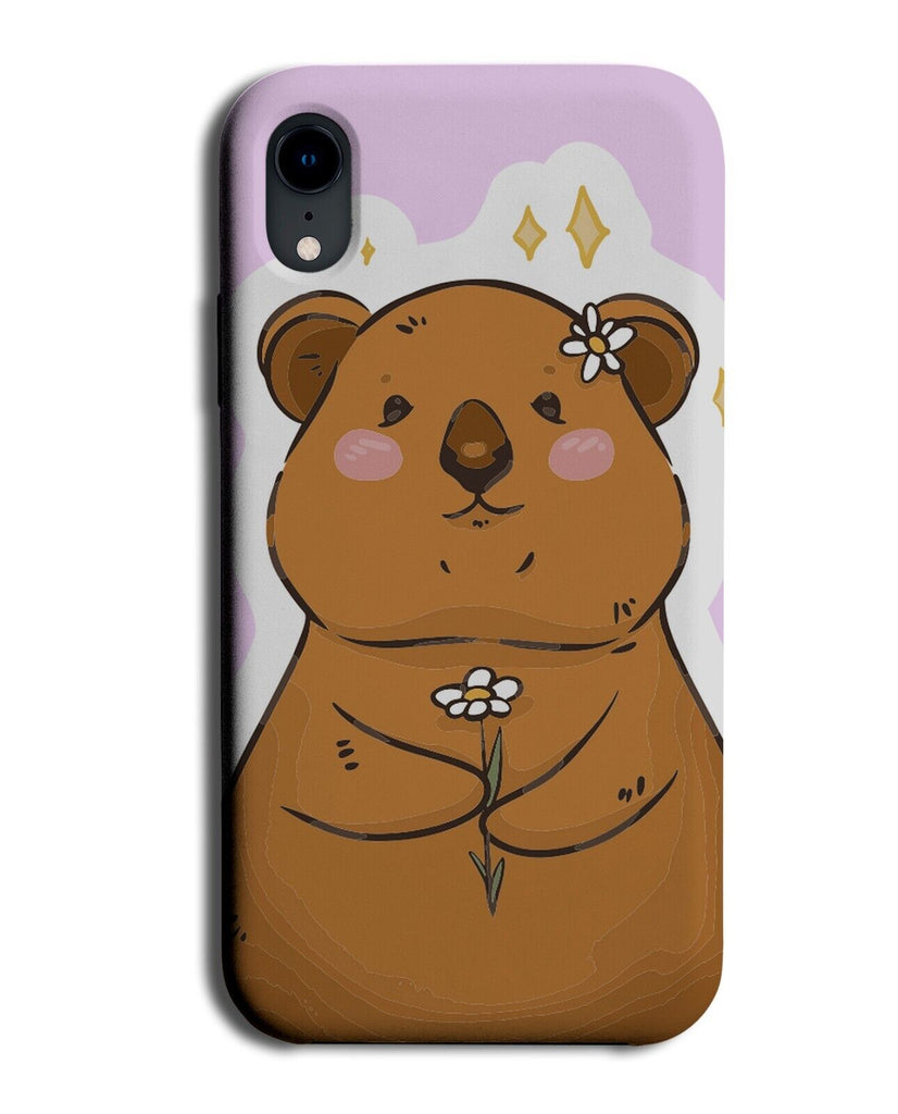 Quokka With Flowers Phone Case Cover Flower Floral Quokkas Bears Cartoon P212