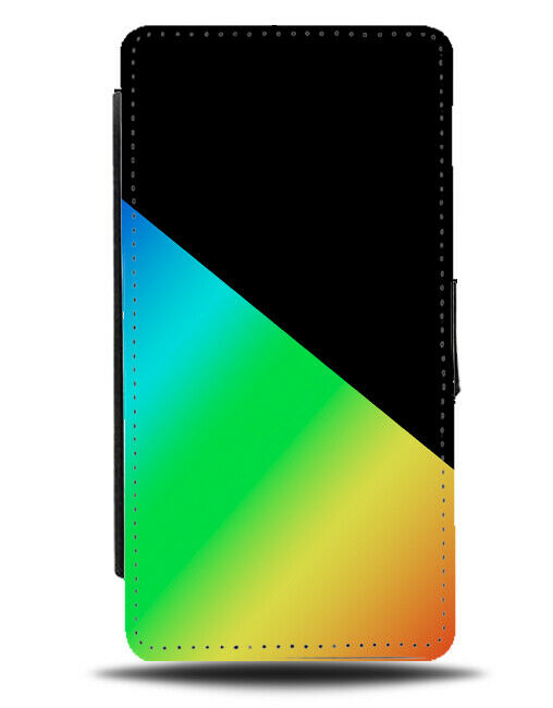 Black & Multicoloured Flip Cover Wallet Phone Case Dark Mens Multicolour i448