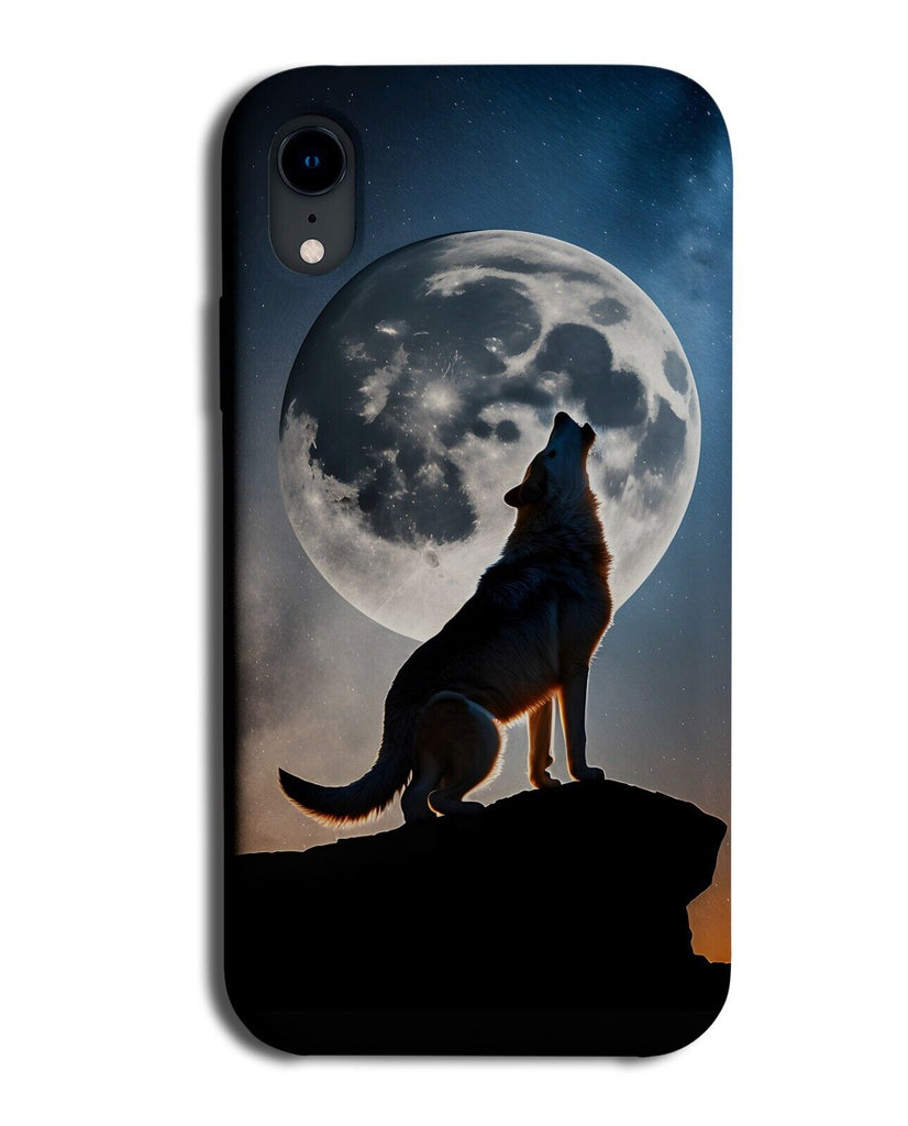 Wolf In The Moonlight Howling Phone Case Cover Wolfs Moon Light Howl Up Sky CW53