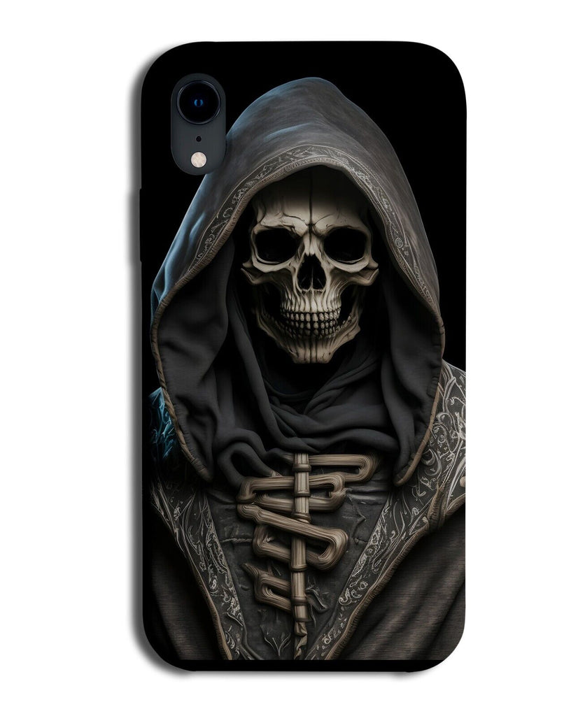 Skeleton Face Phone Case Cover Creepy Death Grim Reaper Halloween Cloak Hod CP13