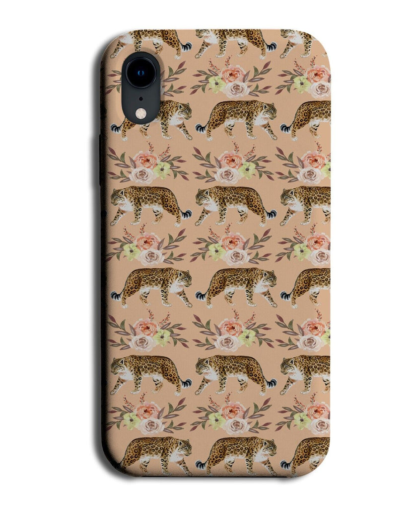 Prowling Leopard Phone Case Cover Cartoon Leopards Floral Flowers Jaguar CG63