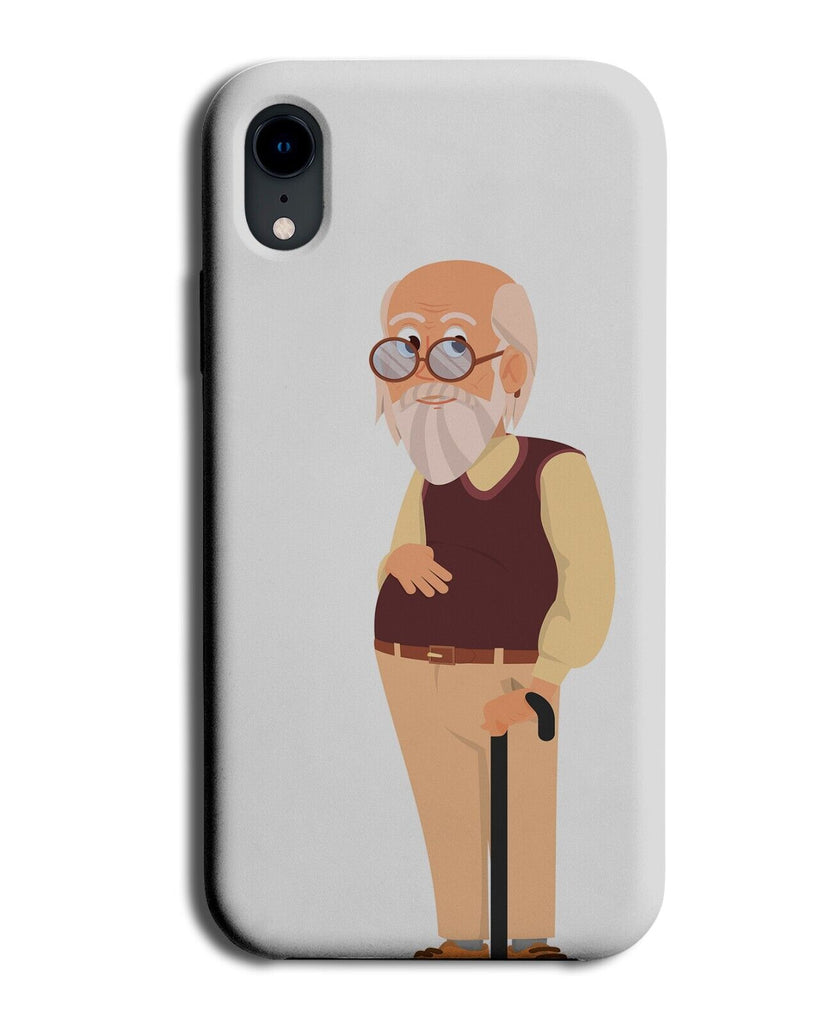 Old Man Cartoon Phone Case Cover Mans Men OAP Elderly Grumpy Getting BR19
