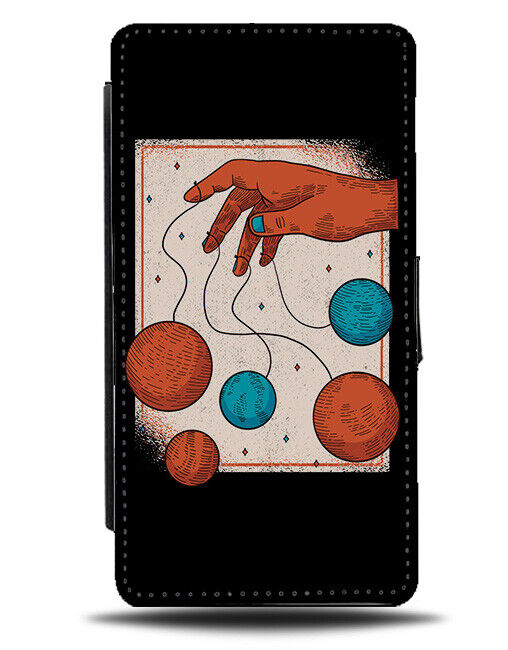 Yo Yo Planets Flip Wallet Case YoYo On Strings Puppets Puppeteer Puppet K113