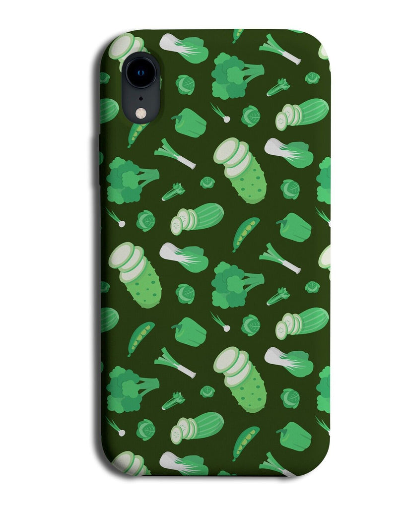 Green Vegetables Phone Case Cover Vegetable Pattern Kale Cleanse Vegetarian P081