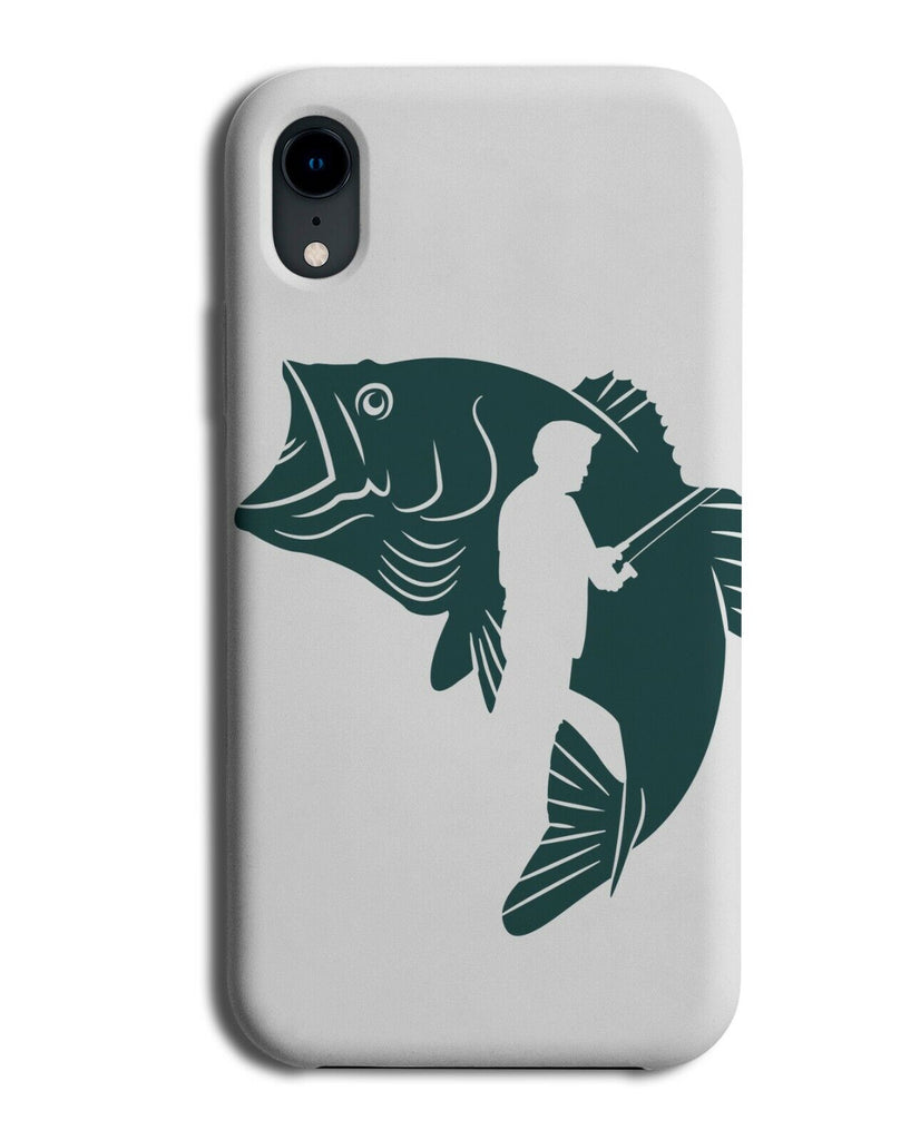 Dark Green Coloured Fishing Phone Case Cover Fisherman Cool Novelty J370
