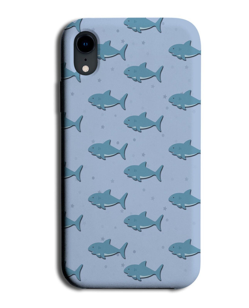 Children's Story Book Sharks Phone Case Cover Shark Blue Ocean Sera Kids BA61
